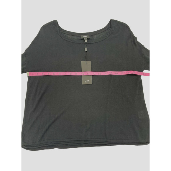 $185 Line Sweater in Caviar Modal and Cashmere Size XS - Picture 5 of 8